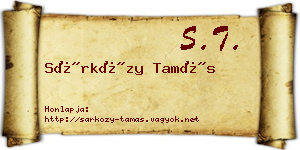 Sárközy Tamás névjegykártya