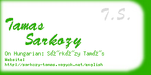 tamas sarkozy business card
